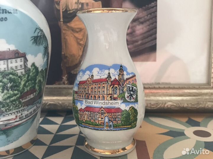 Две немецкие вазочки- фарфор