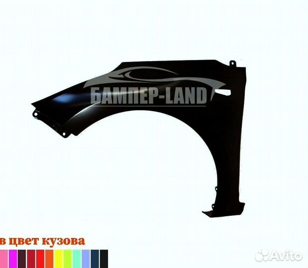 Крыло правое Hyundai Solaris 2 новый любой цвет