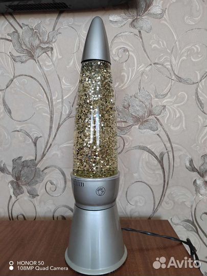 Светильник ночник с блестками