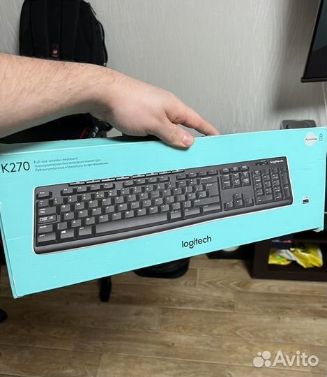 Беспроводная клавиатура logitech k270 (русский)