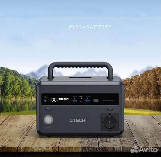 Походный повербанк 300w Ctechi акб LiFePo4 220v