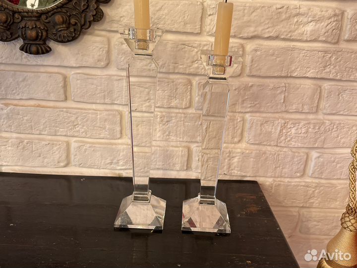 Стеклянные подсвечники