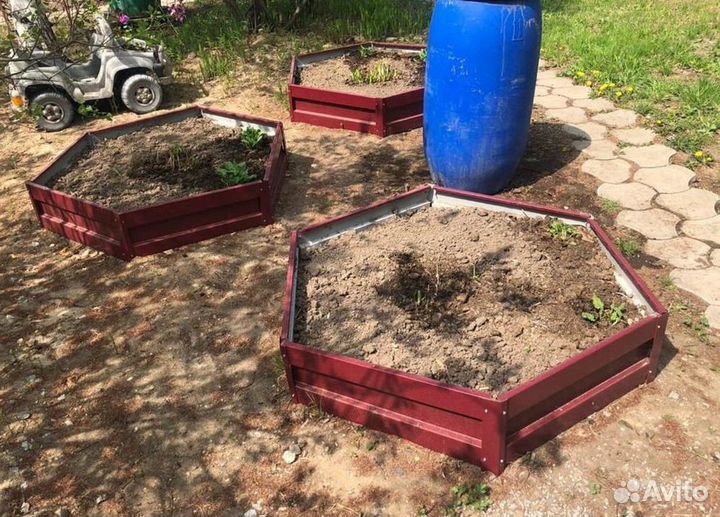 Грядка цветная 1м х 6м х 32см