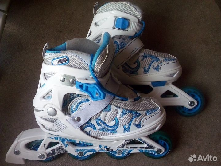 Новые Роликовые коньки 4 в 1 + защита + сумка
