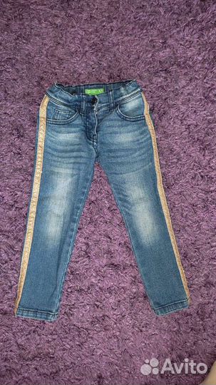 Джинсы для девочки benetton 98-104