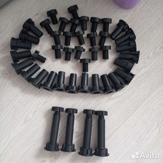 Ножки для мебели (пластик) регулировка по высоте