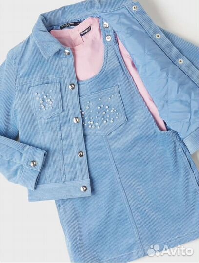 Вельветовый костюм для девочек