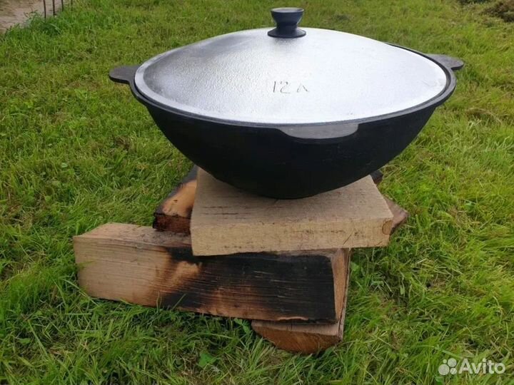 Казан чугунный 8л