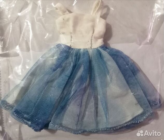 Костюм снегурочки для кукол Барби, Авроры