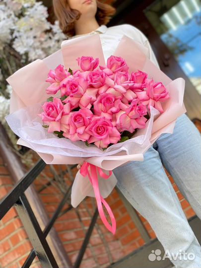 Шикарный букет роз