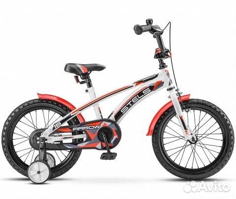 Велосипед 16д. Stels arrow, бело-красный