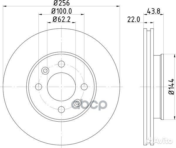 Диск тормозной перед ND6031K nisshinbo