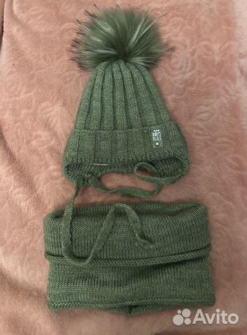Комплект шапка и снуд детский