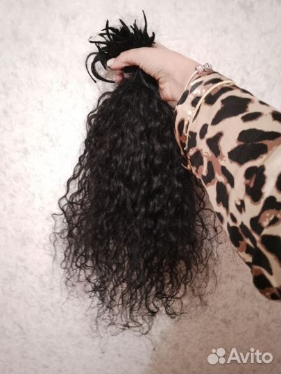 Волосы натуральные черные