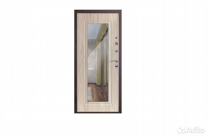 Двери Входные с зеркалом