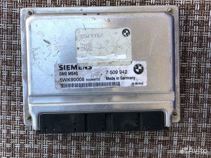 Блок управления двигателем двс бмв 5 е39 BMW 5 E39