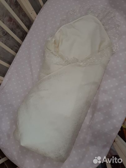 Конверт одеяло на выписку теплая зима, весна