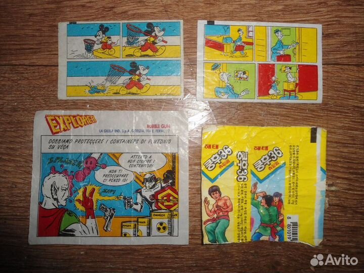 Вкладыши - Этикетки от жвачки - Donald и др