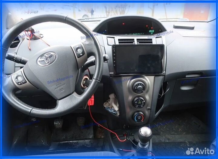 Магнитола Toyota Yaris/Vitz 05-10г Черн мат 6/128G