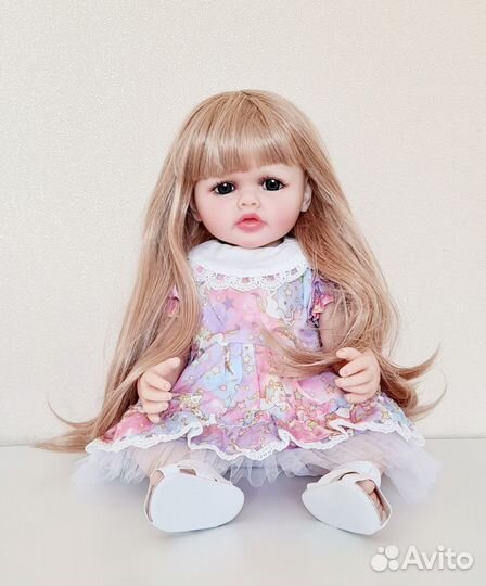 Кукла виниловая реборн 55 см