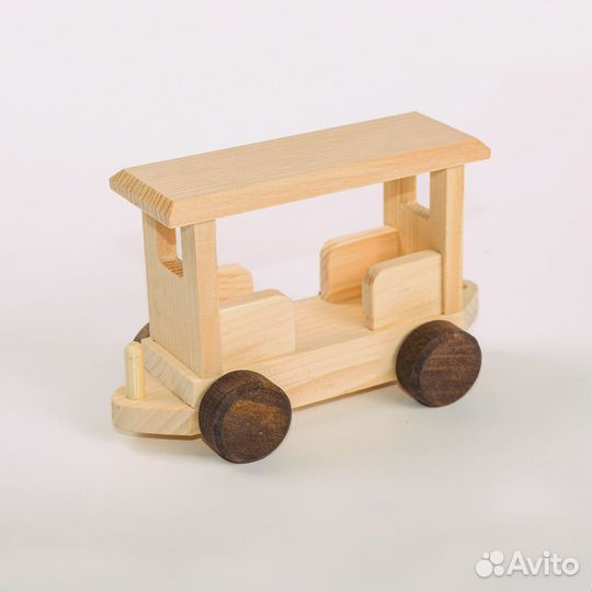 Игрушка деревянная Паровозик-Раскраска