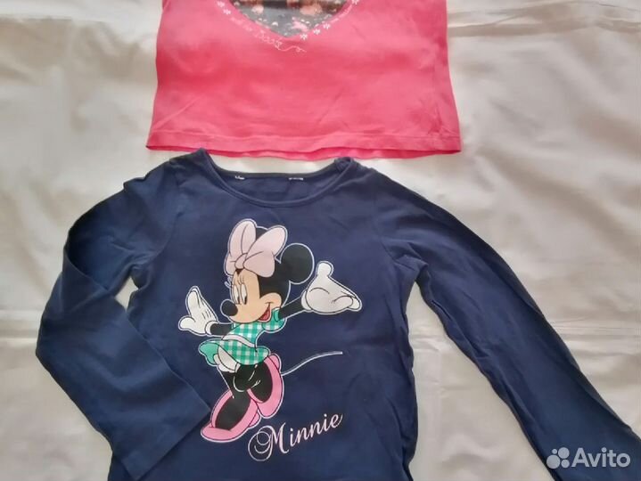 Одежда для девочки 5-6лет, пакетом, б/у