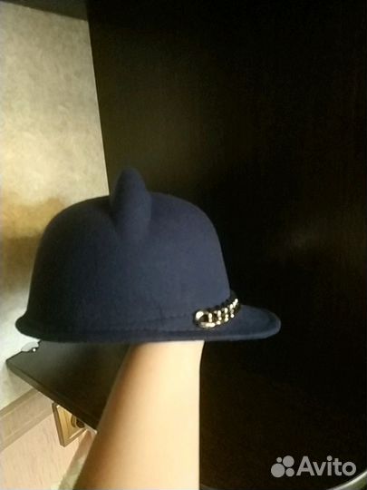 Берет натуральный мех, шапка кролик, кепка кошка