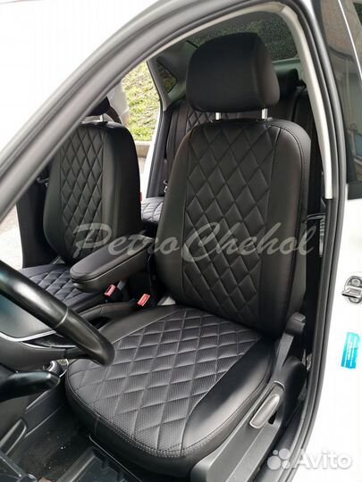 Чехлы на Фольксваген Поло Ромб