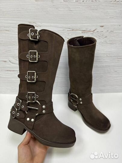 Сапоги женские зимние miu miu