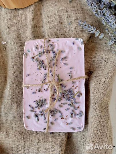 Лавандовое мыло ручной работы