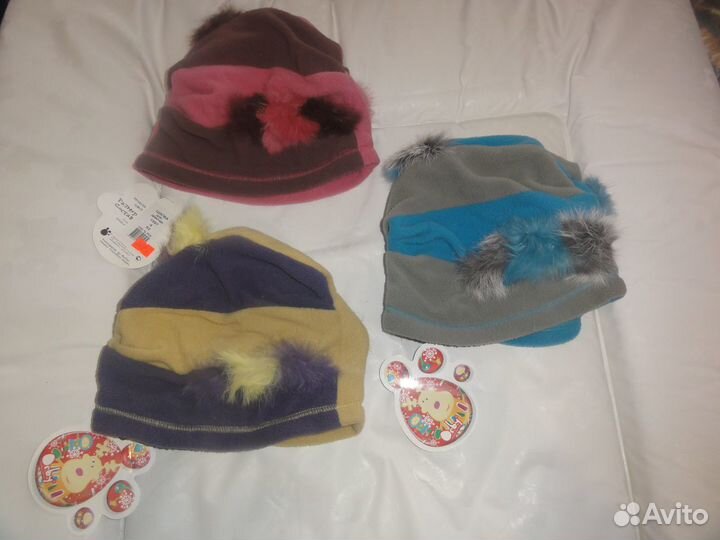 Продам новые шапки для девочек