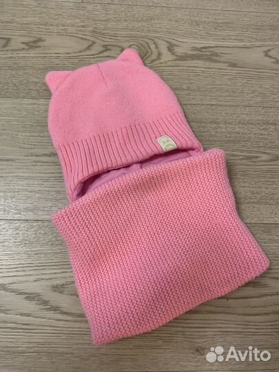 Комплект шапка и снуд для девочки 50-53