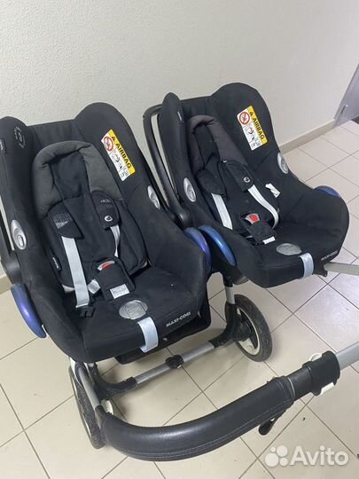 Адаптер Bugaboo и 2 автолюльки Maxi Cosi Cabriofix