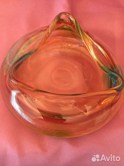 Винтаж ссср/цветное стекло.хрусталь Богеми