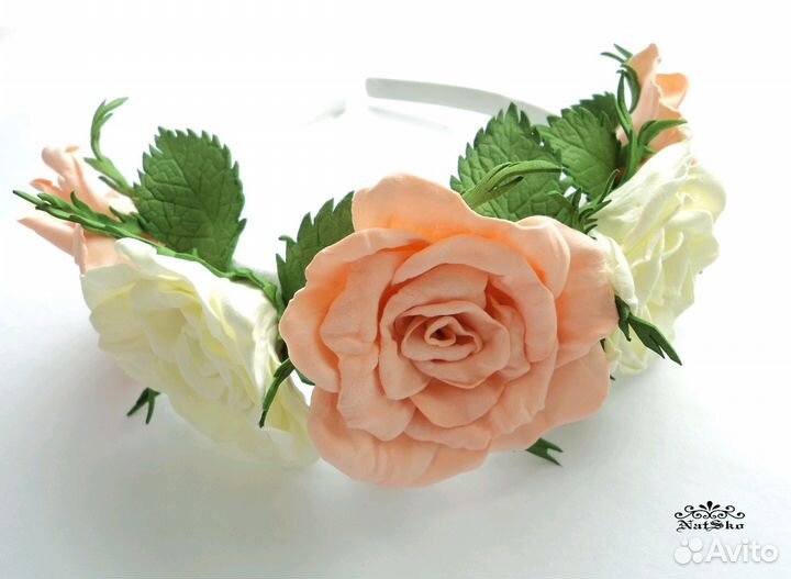 Ободок с цветами