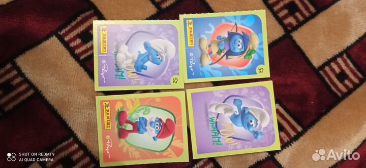 Наклейки panini смурфики