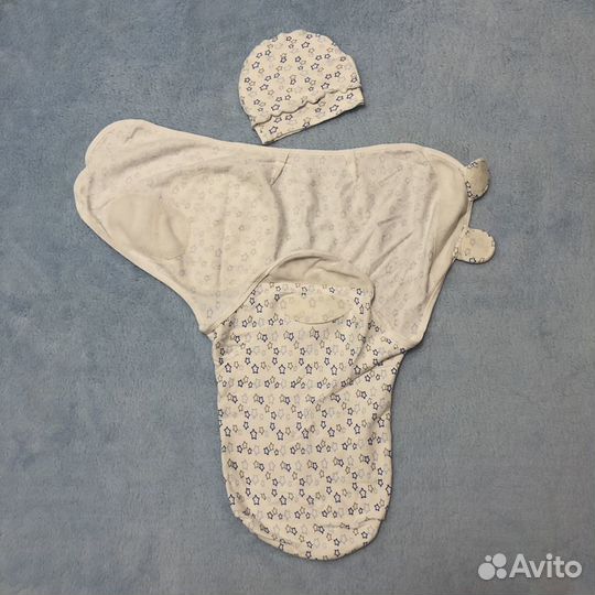 Пеленка кокон 56 62 молния mjolk + на липучках
