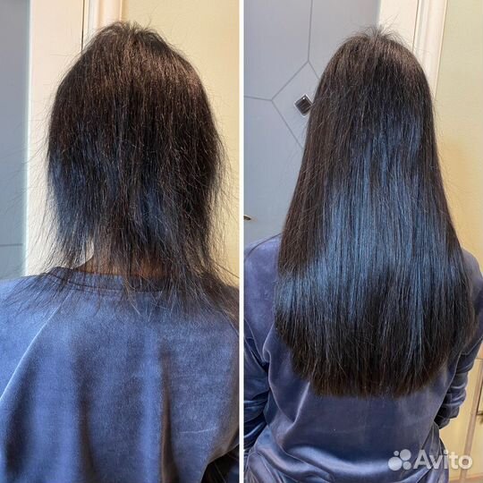 Наращивание волос на дому