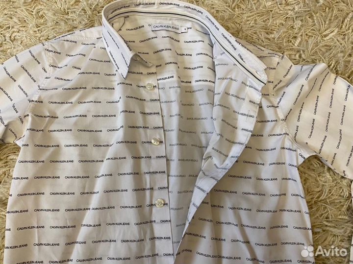 Рубашка белая Calvin Klein