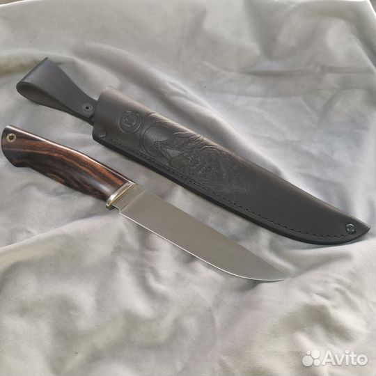 Нож Пантера M398 мельхиор, айронвуд