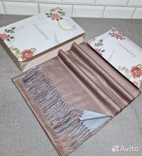 Палантин женский теплый шерсть и кашемир