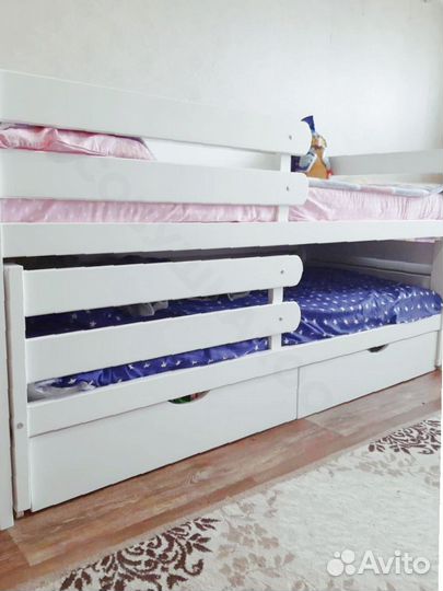 Кровать из бука выкатная