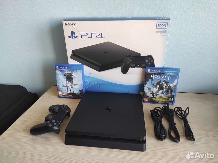 Sony PS4 Slim в отличном состоянии/игры