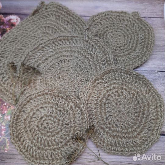 Салфетки сервировочные из натурального джута