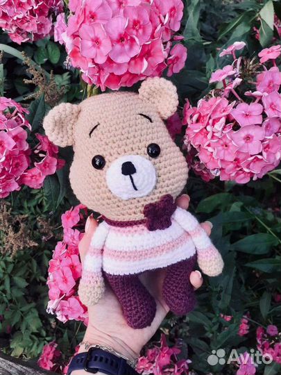 Игрушка вязаная Медведь