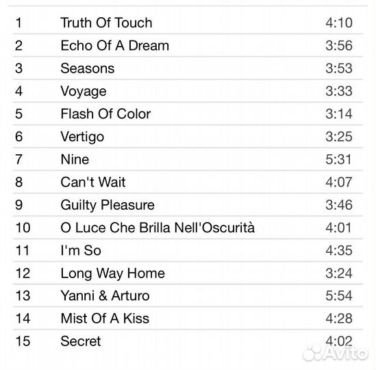 Yanni - Truth Of Touch CD Rus