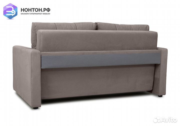 Диван еврокнижка Лео светло-коричневый