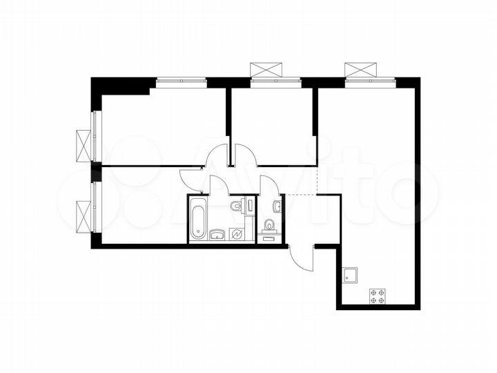 3-к. квартира, 72,6 м², 25/33 эт.