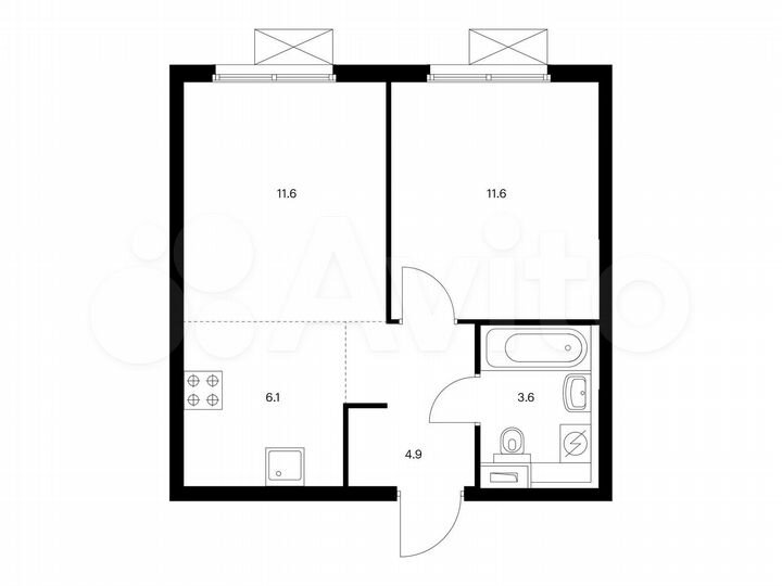 2-к. квартира, 37,8 м², 14/24 эт.