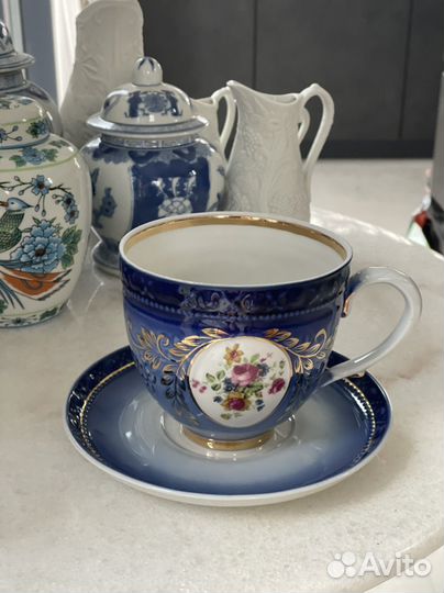 Чайная пара фарфор